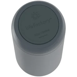 Water Bottles<Lifefactory Stainless Steel Double Wall Insulated Water Bottle, 32 oz., Carbon (LIFLS365MCN4)