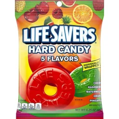 Hard Candy & Lollipops<LifeSavers 5 Flavors Hard Candy, 6.25 oz. (NFG885011)