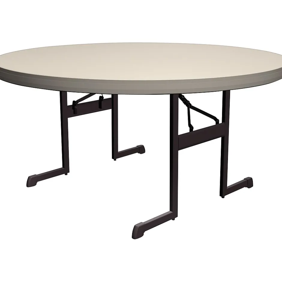 Online 60-Inch Round Professional Folding Table - 4pk Folding Tables