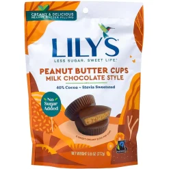 Chocolate<Lily’s Lily's Milk Chocolate Peanut Butter Cups, 9.6 oz. (220-02042)