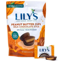 Chocolate<Lily’s Lily's Milk Chocolate Peanut Butter Cups, 9.6 oz. (220-02042)
