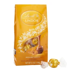 Chocolate<Lindt Lindor Truffle Caramel Milk Chocolate Truffles, 5.1 oz., 3 (301-01024)
