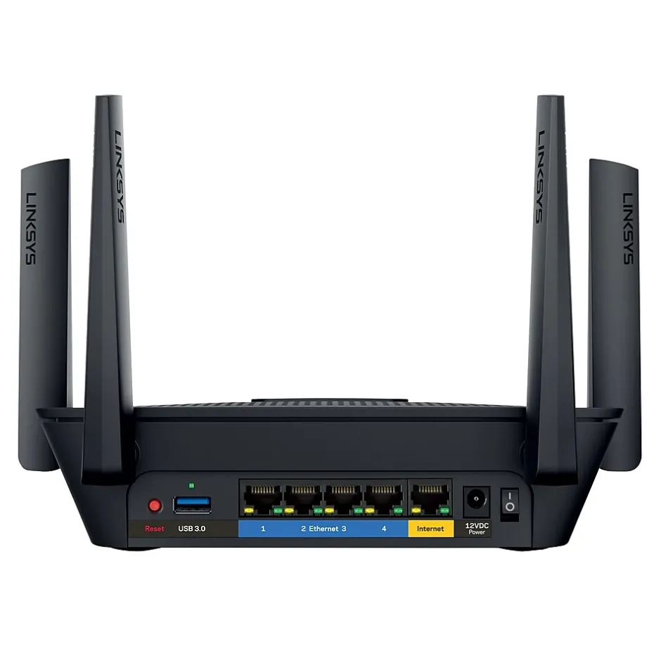 Linksys AC2200 Tri Band MU-MIMO Gaming Router, Black (EA8300)* Wi-Fi Routers