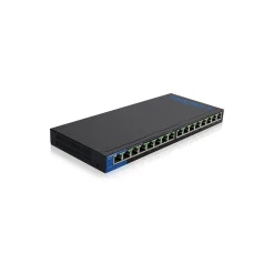 Linksys 16-Port Gigabit Ethernet Unmanaged Switch, 10/100/1000 Mbps, Black (LGS116P)* Ethernet Switches & Splitters