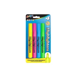 Liqui-Mark Brite Spots Tank Highlighters, Chisel Tip, Assorted Colors, 4/Pack (41580) Discount