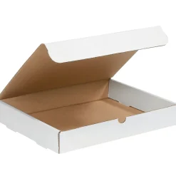 Unbranded Literature Mailers, 11 1/8" x 8 3/4" x 1", White, 50/Bundle (ML1181)* Corrugated Mailers