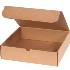 Unbranded Literature Mailers, 7 1/2" x 7" x 3 1/4", Kraft, 50/Bundle* Corrugated Mailers