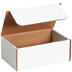 Partners Brand Literature Mailers, 8" x 7" x 3", White, 50/Bundle (ML873)* Corrugated Mailers