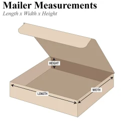 Unbranded Literature Mailers, 12" x 12" x 4", Kraft, 50/Bundle (ML12124K)* Corrugated Mailers
