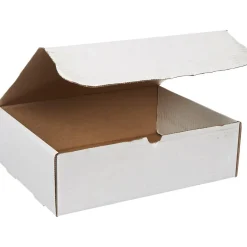 Unbranded Literature Mailers, 13" x 10" x 4", White, 50/Bundle (M13104)* Corrugated Mailers
