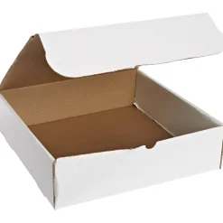Unbranded Literature Mailers, 14" x 14" x 4", White, 50/Bundle (M14144)* Corrugated Mailers