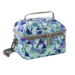 Lunch Boxes & Bags<L.L.Bean Flip-Top Print Lunch Box, Fresh Mint Prism, 203 Oz. (0SUL816000)