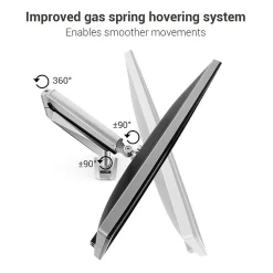 Loctek Adjustable Monitor Mount, Up to 27