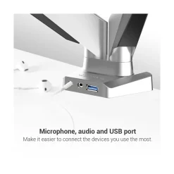 Loctek D7D Dual Monitor Arm Gas Spring* Ergonomic Monitor & Laptop Stands