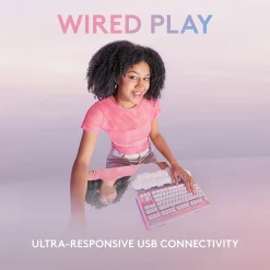 Logitech Aurora G713 Ergonomic Mechanical Gaming Keyboard, White Mist (920-010413)* Ergonomic Keyboards