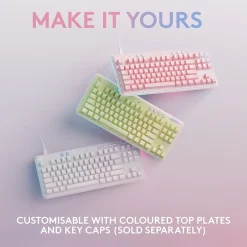 Logitech Aurora G713 Ergonomic Mechanical Gaming Keyboard, White Mist (920-010413)* Ergonomic Keyboards