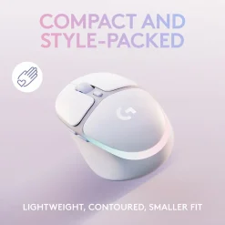 Logitech Aurora G705 Wireless Optical Gaming Mouse, White Mist (910-006365)* Ergonomic Mice