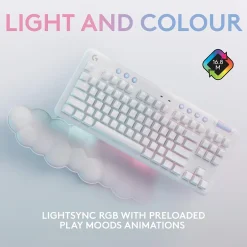 Logitech Aurora G715 Wireless Ergonomic Gaming Keyboard, White Mist (920-010453)* Ergonomic Keyboards