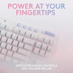 Logitech Aurora G715 Wireless Ergonomic Gaming Keyboard, White Mist (920-010453)* Ergonomic Keyboards
