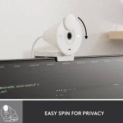 Logitech Brio 300 Full HD 1080p Webcam, 2 Megapixels, Off-White (960-001441)* Webcams