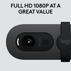 Logitech Brio 105 Full HD 1080p Webcam, 2 Megapixels, Black (960-001579)* Webcams