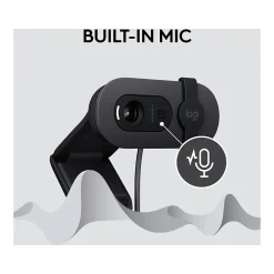 Logitech Brio 100 Full HD 1080p Webcam, 2 Megapixels, Graphite (960-001580)* Webcams