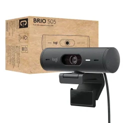 Logitech Brio 505 HD 1080p Webcam, 4 Megapixels, Graphite (960-001522)* Webcams