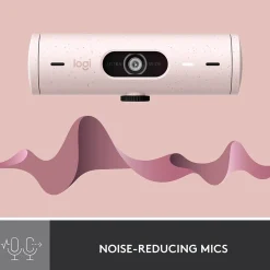 Logitech Brio 500 HD Webcam, 4 Megapixels, Rose (960-001432)* Webcams