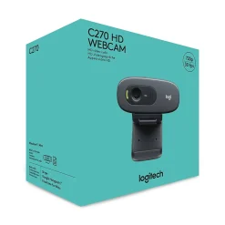 Logitech C270 HD Webcam with Noise-Reducing Mics for Video Calls* Webcams