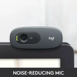 Logitech C270 HD Webcam with Noise-Reducing Mics for Video Calls* Webcams