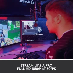 Logitech C922 Pro Stream Webcam 1080P Camera for HD Video Streaming, Black (960-001087)* Webcams
