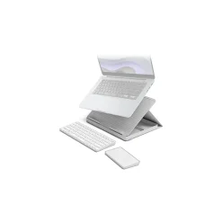 Logitech Casa Pop-Up Desk Work From Home Kit: Laptop Stand, Keyboard, Touchpad & Storage, Nordic Calm (920-011238)