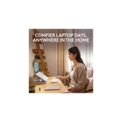 Logitech Casa Pop-Up Desk Work From Home Kit: Laptop Stand, Keyboard, Touchpad & Storage, Nordic Calm (920-011238)