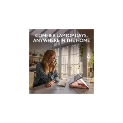 Logitech Casa Pop-Up Desk Work From Home Kit: Laptop Stand, Keyboard, Touchpad & Storage, Bohemian Blush (920-011237)