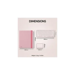 Logitech Casa Pop-Up Desk Work From Home Kit: Laptop Stand, Keyboard, Touchpad & Storage, Bohemian Blush (920-011237)