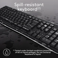 Logitech Combo MK270 Wireless Keyboard & Mouse, Black (920-004536)* Ergonomic Keyboard & Mouse Sets