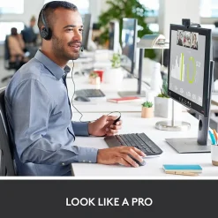 Logitech C920S Pro 1080p HD Webcam, Black (960-001257)* Webcams