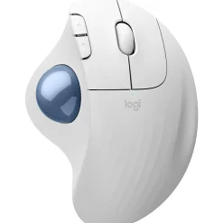 Logitech Ergo M575S Wireless Ergonomic Optical USB Mouse, Off-White/Blue (910-007028)* Ergonomic Mice
