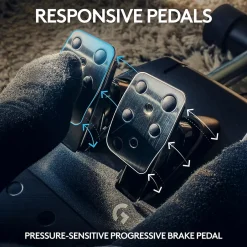 Logitech G G923 TRUEFORCE Sim Racing Wheel and Pedals for PS5, PS4 and PC, Black (941-000147)* Gaming Accessories