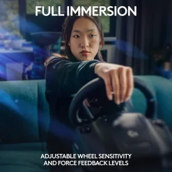 Logitech G G923 TRUEFORCE Sim Racing Wheel and Pedals for PS5, PS4 and PC, Black (941-000147)* Gaming Accessories