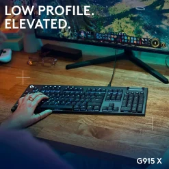 Logitech G G915 X Tactile Gaming Mechanical Keyboard, Black (920-012937)* Keyboards