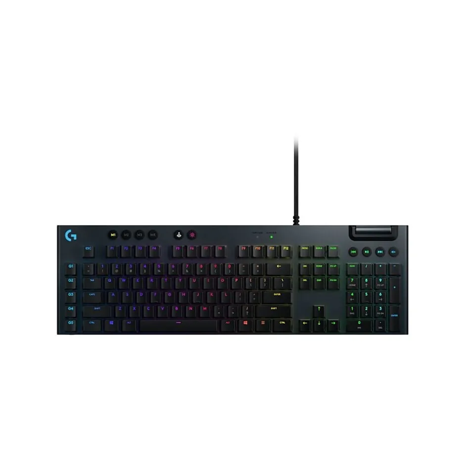 Logitech G815 LIGHTSYNC GL Clicky Gaming RGB Mechanical Keyboard, Black (920-009087)* Keyboards