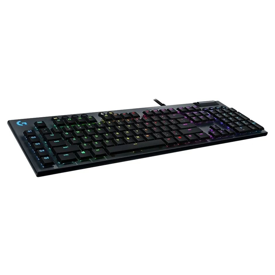 Logitech G815 LIGHTSYNC GL Clicky Gaming RGB Mechanical Keyboard, Black (920-009087)* Keyboards