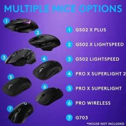 Logitech G PowerPlay Wireless Charging Gaming Mouse Pad (943-000109)* Ergonomic Wrist Rests