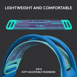 Logitech G Series G733 Wireless Over-the-Ear Gaming Headset, Blue (981-000942)* Gaming Headsets
