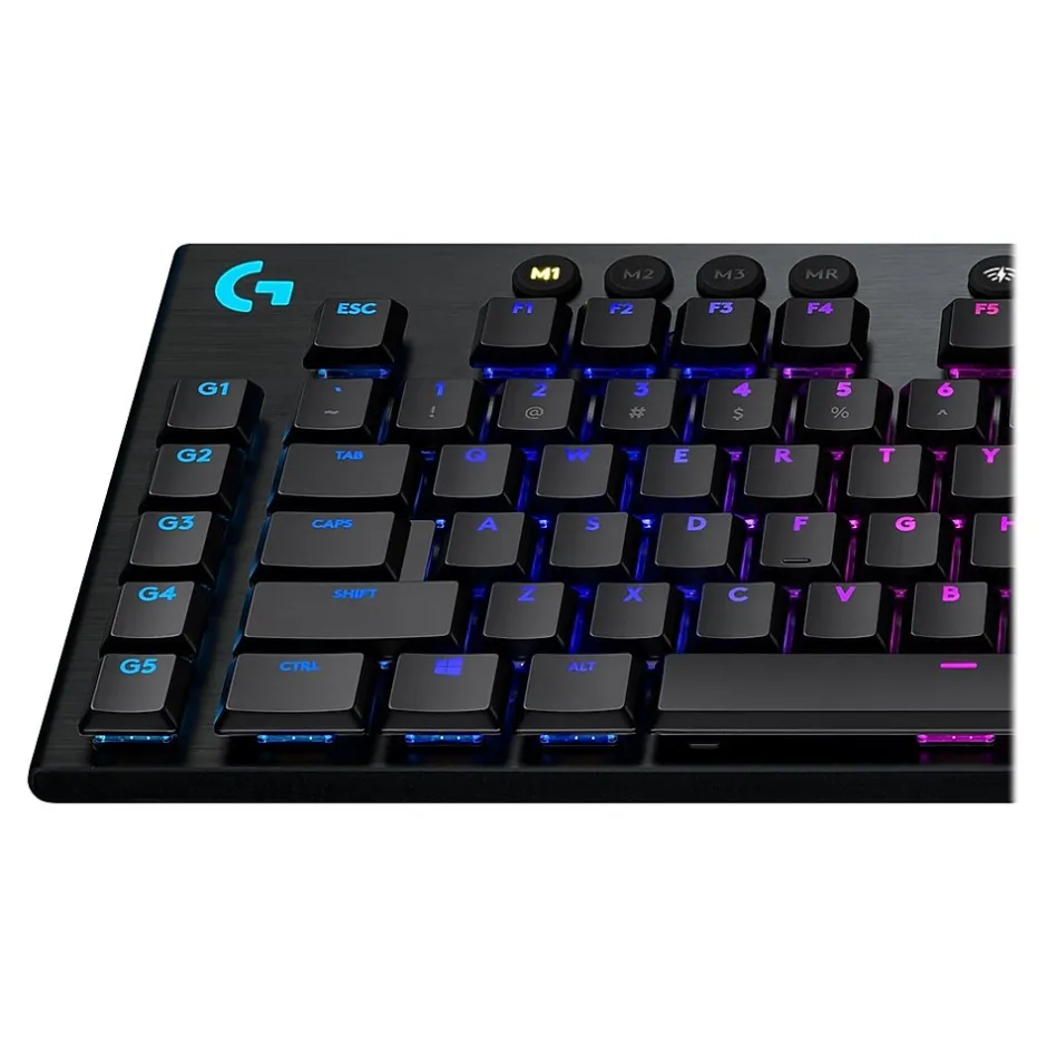 Logitech G915 TKL LIGHTSPEED GL Linear Wireless Gaming RGB Mechanical Keyboard, Black (920-009512)* Keyboards