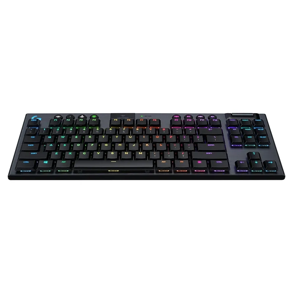 Logitech G915 TKL Tenkeyless LIGHTSPEED Wireless RGB Mechanical Gaming Keyboard, Black (920-009512)* Keyboards