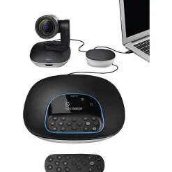 Logitech Group Video Conferencing System, High Definition, Black (960-001054)* Webcams