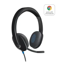 Logitech H540 Computer HD Headset, Over-the-Head, Black (981-000510)* Gaming Headsets