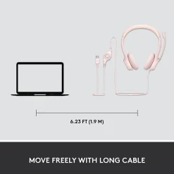 Logitech H390 Noise Canceling Stereo Headset, (981-001280)* Headsets